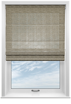 Tucson Voile, Antique Brass - Motorised Roman Blind